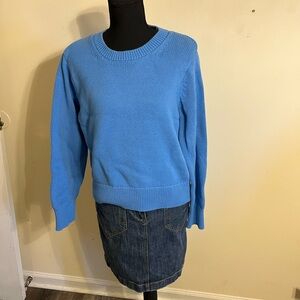 GAP Classic Crewneck Blue Women's Sweater
